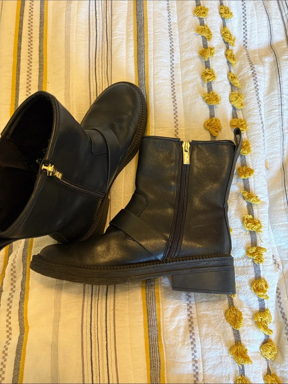 DKNY black ankle boot